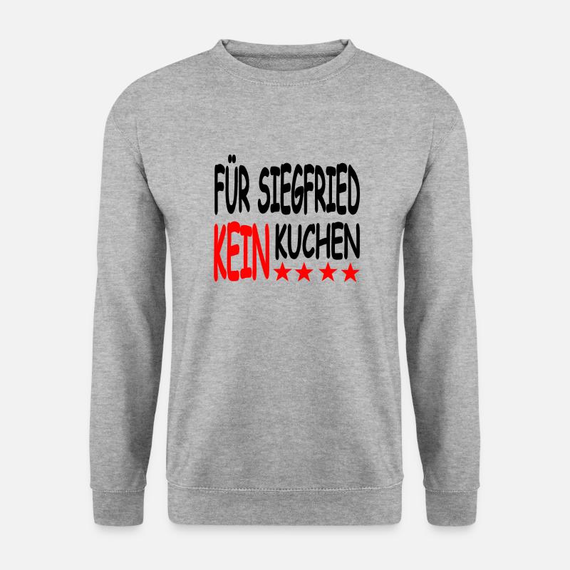 Kuchen - Unisex Pullover - Weißgrau meliert