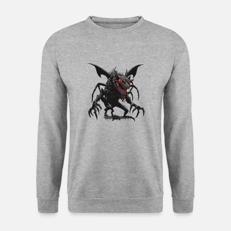 Chupacabra / Sugande Varelse / Monster /Spanien - Unisextröja - vitgråmelerad