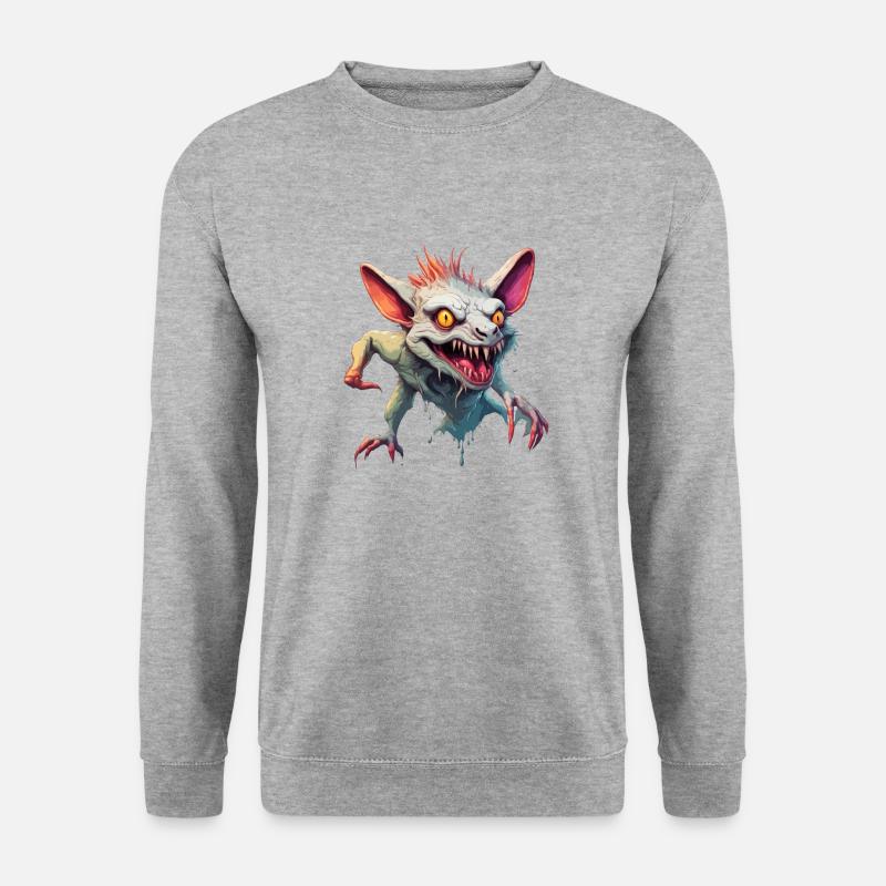 Chupacabra / Créature suceuse / Monstre /Espagne - Sweat-shirt Unisexe - gris chiné