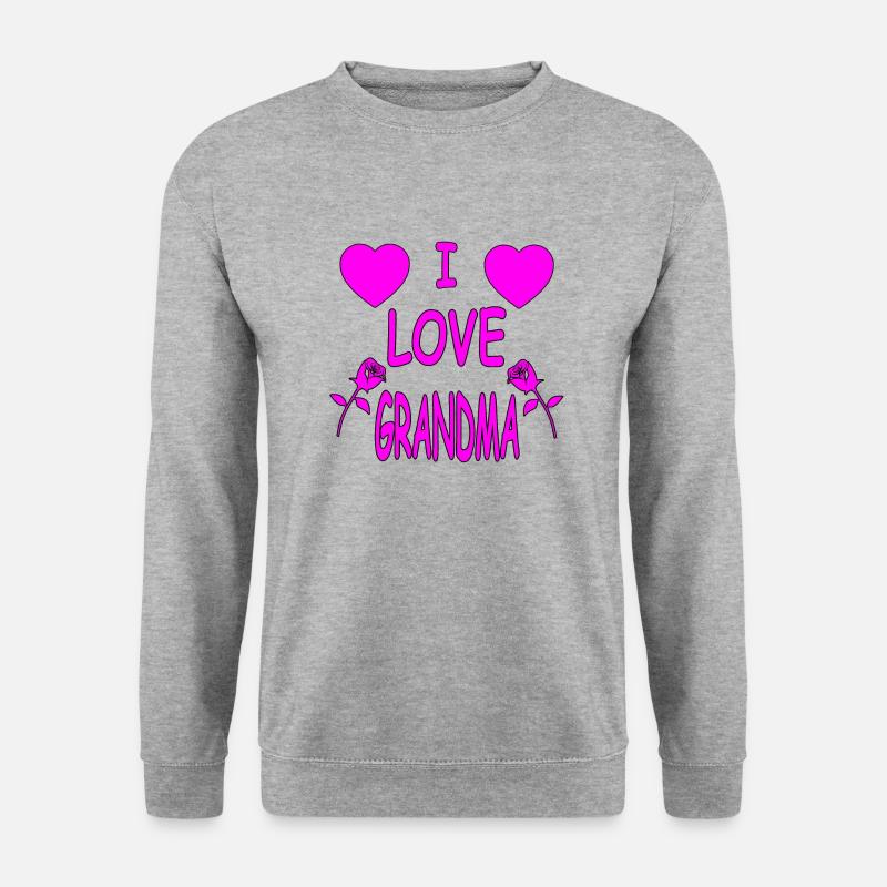 Oma - Unisex Pullover - Weißgrau meliert