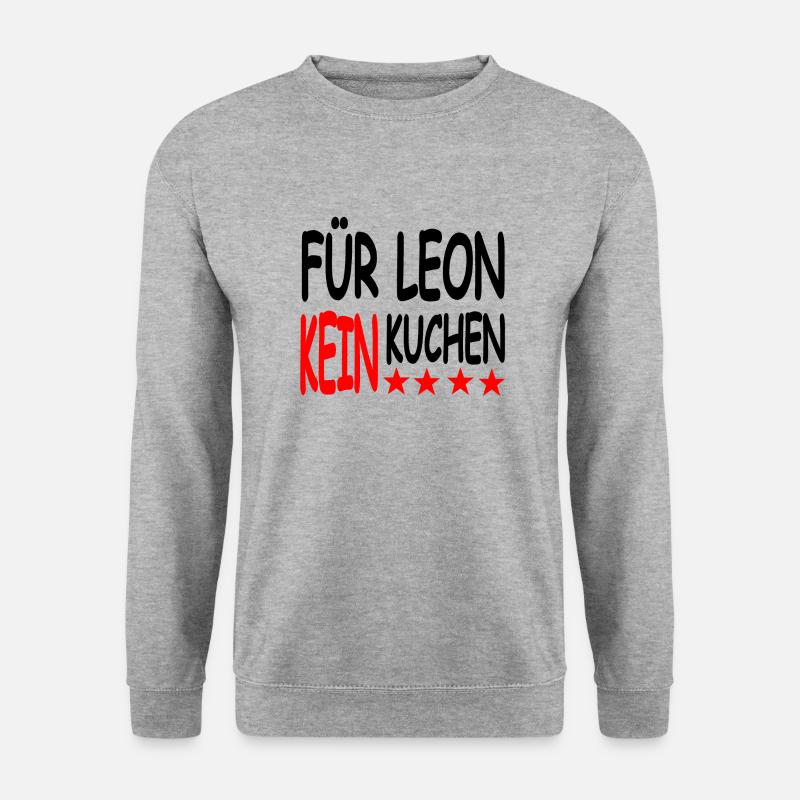 Kuchen - Unisex Pullover - Weißgrau meliert