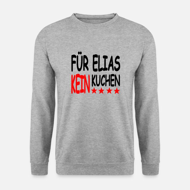Kuchen - Unisex Pullover - Weißgrau meliert
