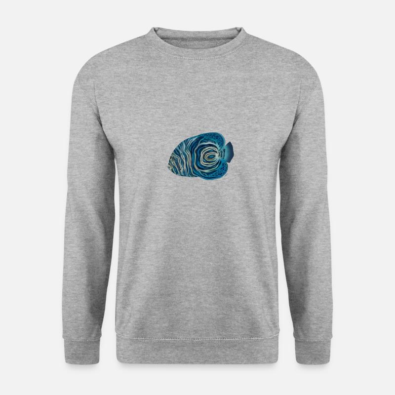 Juveniler Pomacanthus-Imperator - Unisex Pullover - Weißgrau meliert