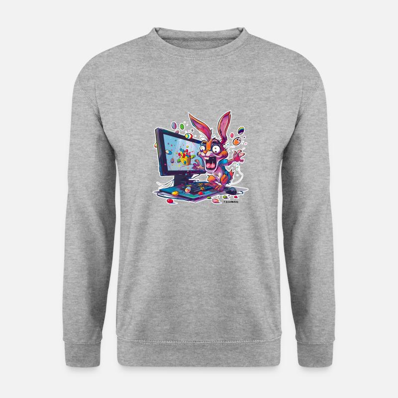 Crazy Easter Bunny - Unisex Sweatshirt - salt & pepper