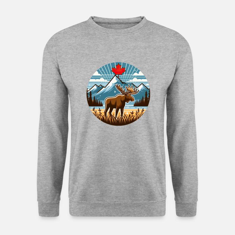 Kanada 19 - Unisex Pullover - Weißgrau meliert