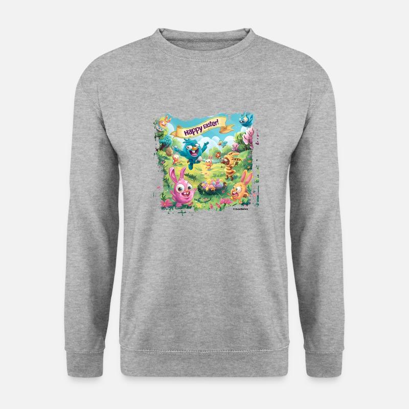 Osterwelt - Unisex Pullover - Weißgrau meliert