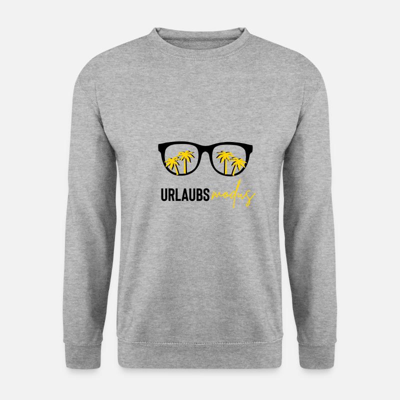 urlaubsmodus - Unisex Pullover - Weißgrau meliert