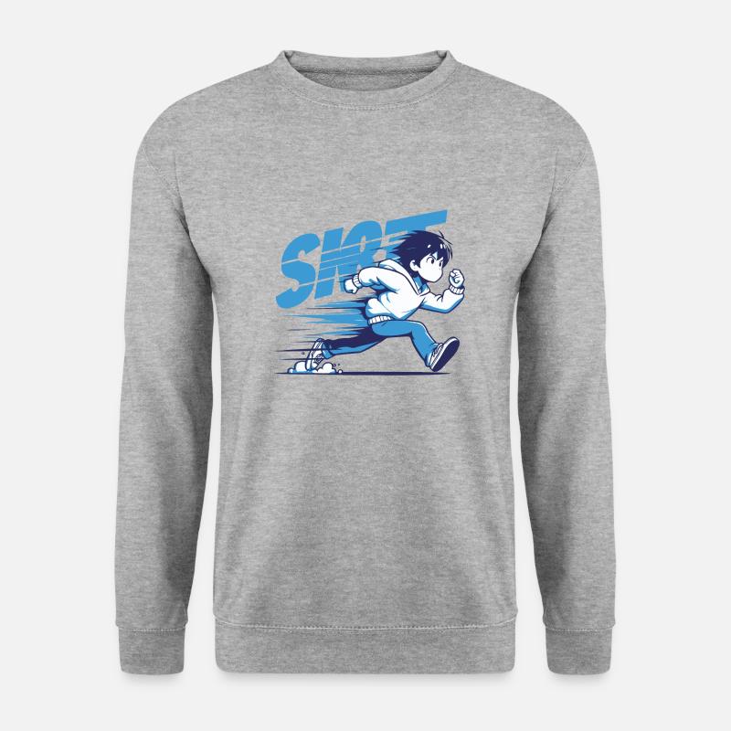 Dynamic Runner illustration - Unisex Sweatshirt - salt & pepper
