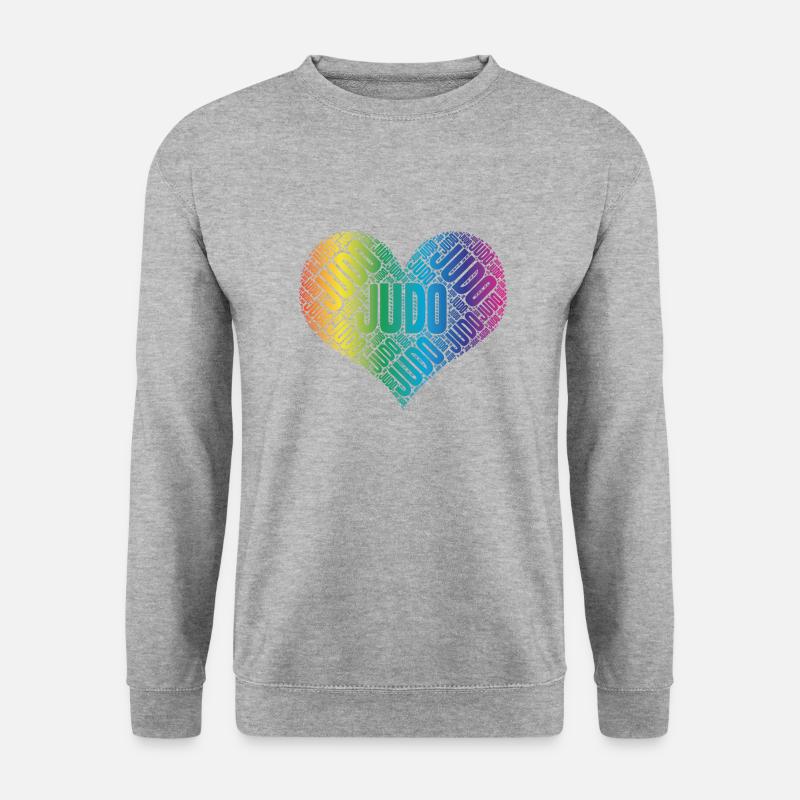 Judo - Unisex Pullover - Weißgrau meliert
