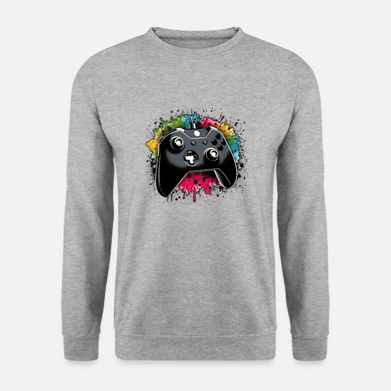 Controller art attack - Mix 05 - Unisex Sweatshirt - salt & pepper