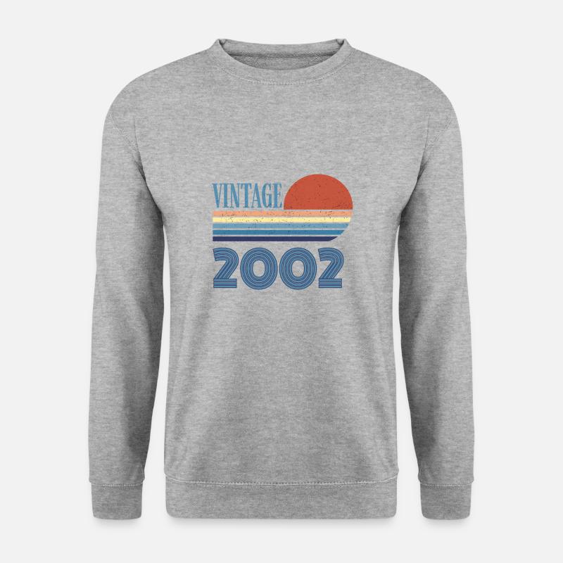 Jahrgang 2002 - Unisex Pullover - Weißgrau meliert