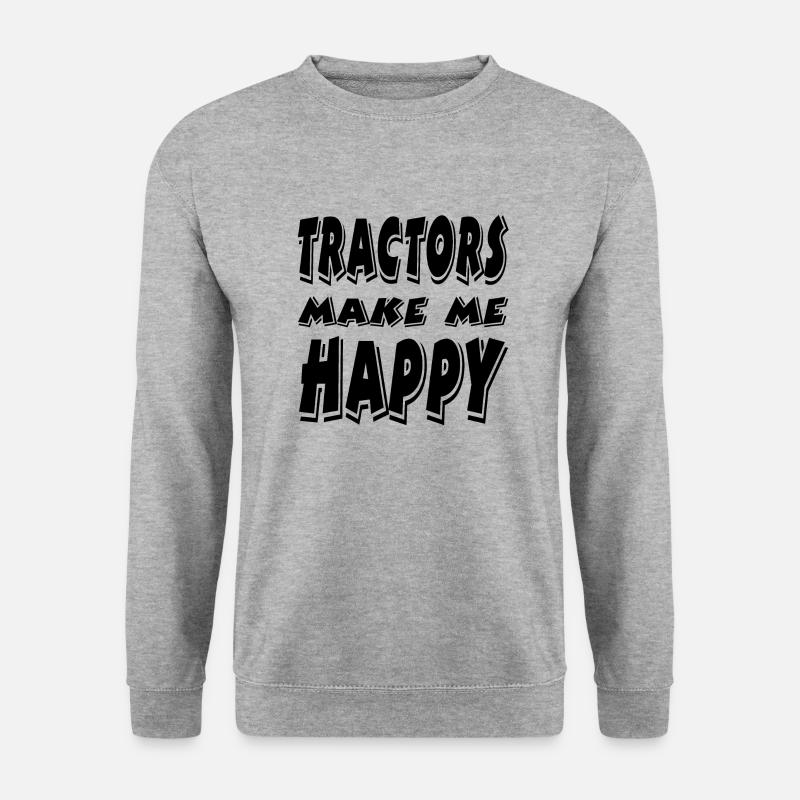 Traktor - Unisex Pullover - Weißgrau meliert
