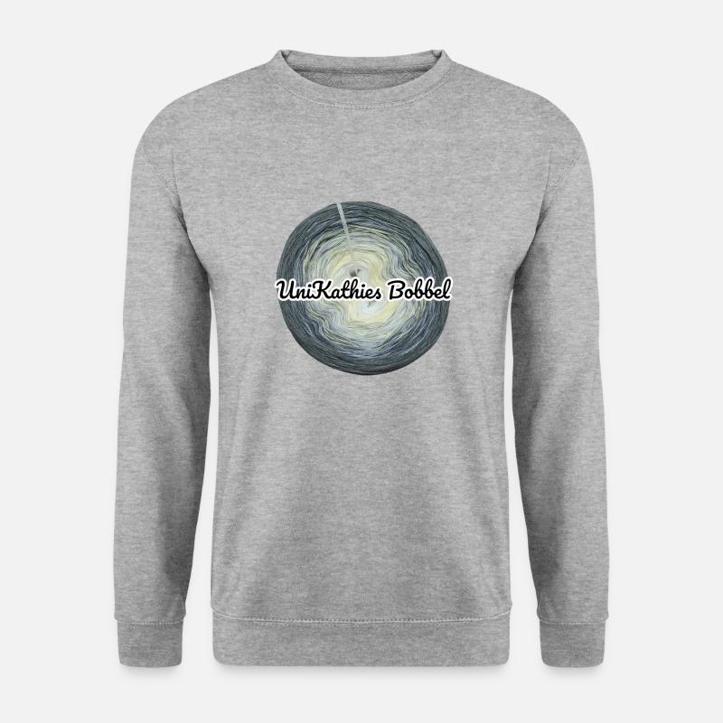 Unikathies Bobbel - Unisex Pullover - Weißgrau meliert