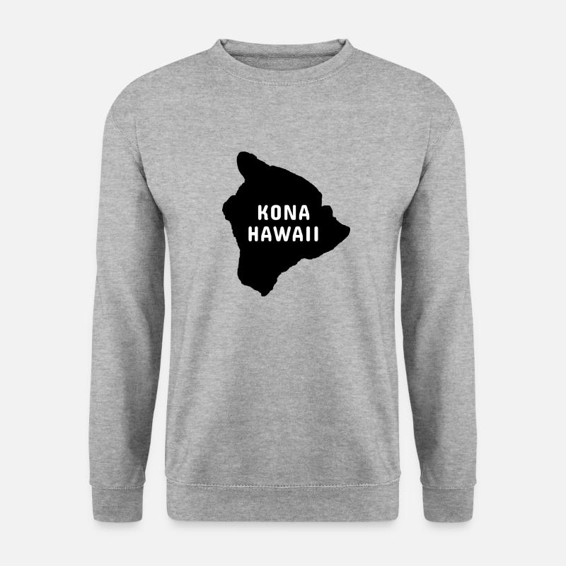 Kona Hawaii - Unisex Pullover - Weißgrau meliert