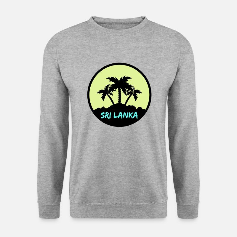 sri lanka - Unisex Pullover - Weißgrau meliert
