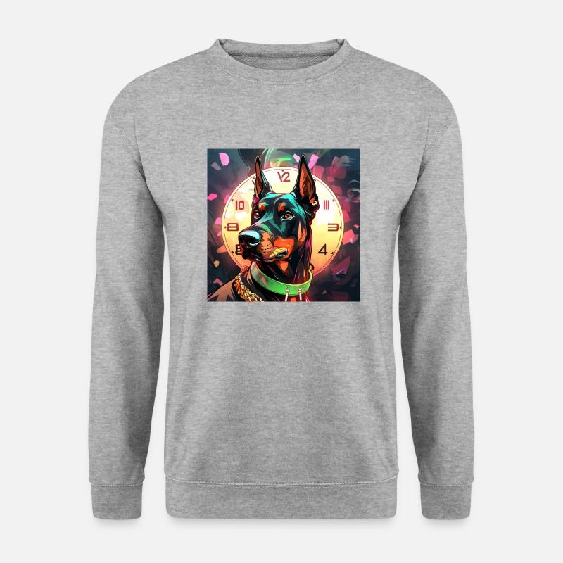 Der Wächter - Unisex Pullover - Weißgrau meliert