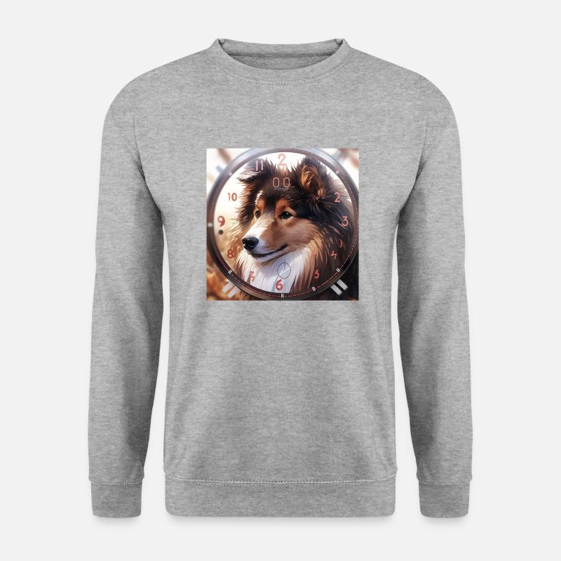 Ruhig und kraftvoll - Unisex Pullover - Weißgrau meliert
