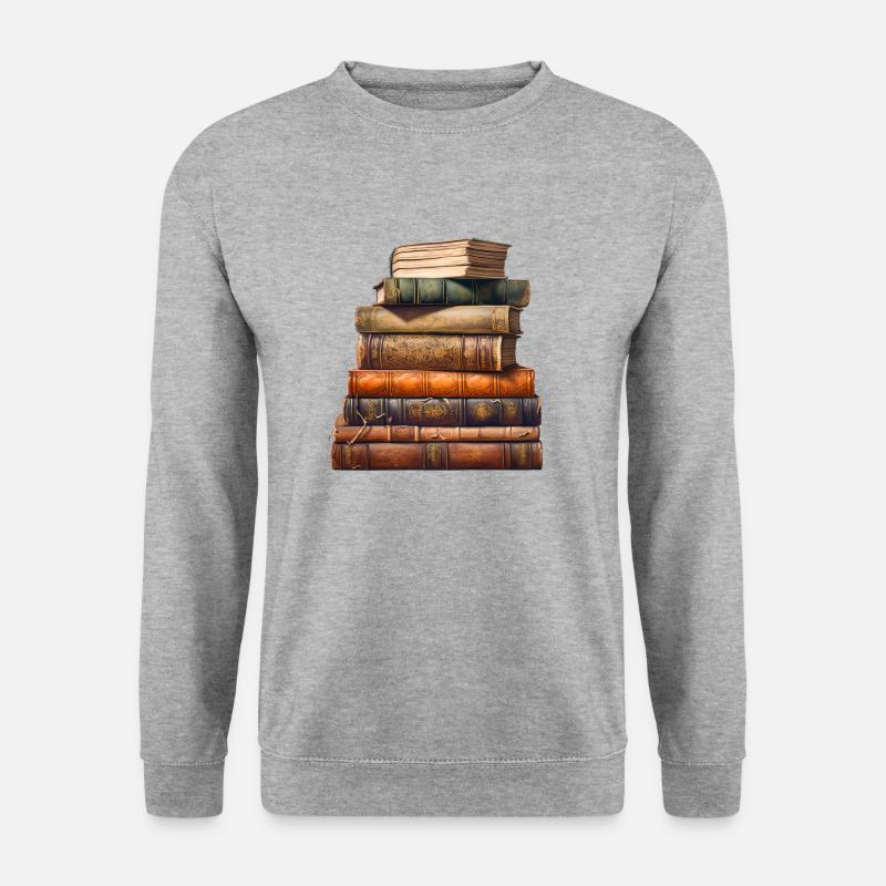 Learning and Understanding Through Books - Unisex Sweatshirt - salt & pepper