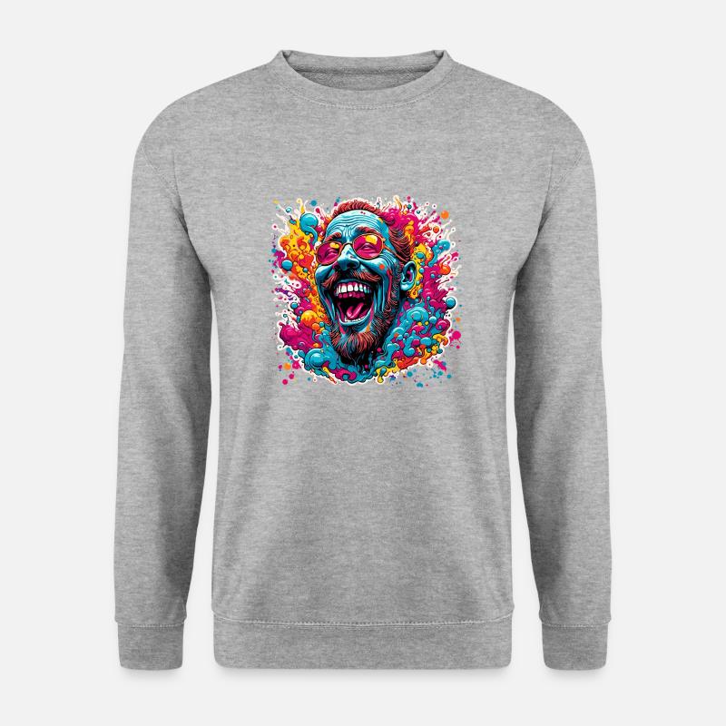 psychedelic / Goa / Hippie / Hallucination / Peace - Unisex Sweatshirt - salt & pepper