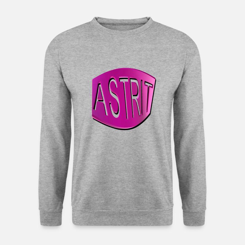 astrit2 - Unisex Pullover - Weißgrau meliert