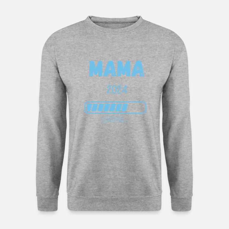 MAMA 2024 LOADING... - Unisex Pullover - Weißgrau meliert