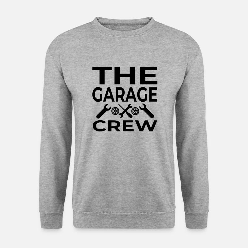 Garage - Unisex Pullover - Weißgrau meliert