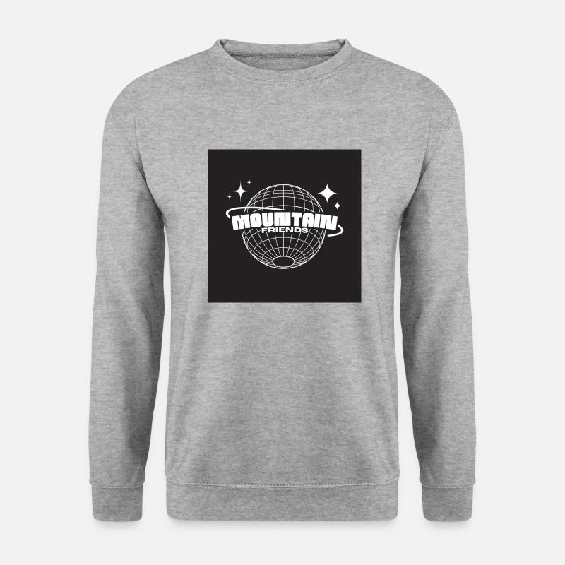 Mountain Friend - Unisex Pullover - Weißgrau meliert