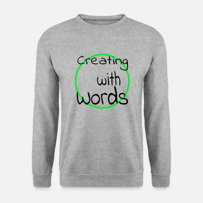 imagination artistic exploration - Unisex Pullover - Weißgrau meliert