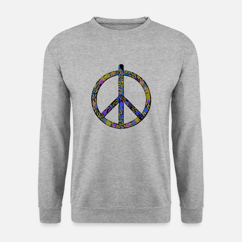 Abstract Harmony: Yellow-Blue Peace Rush - Unisex Sweatshirt - salt & pepper