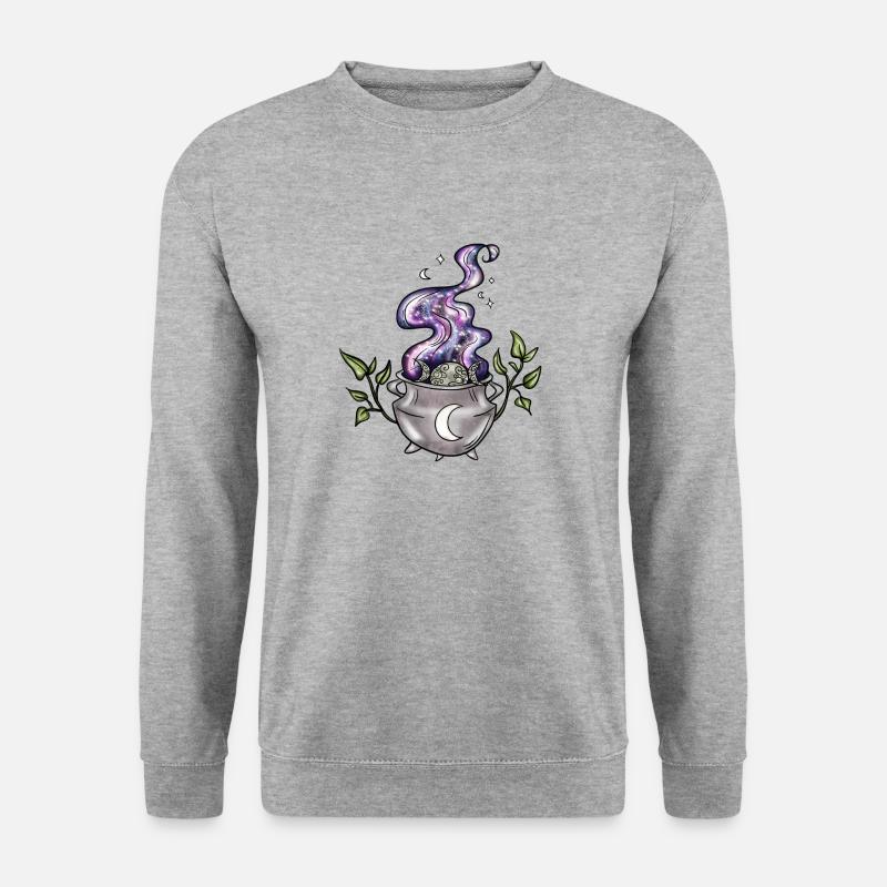Mond - Unisex Pullover - Weißgrau meliert