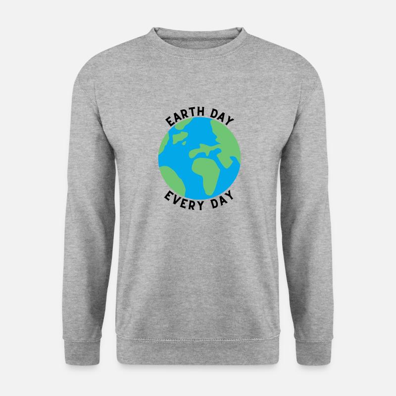 Earth Day EveryDay - Unisex Pullover - Weißgrau meliert