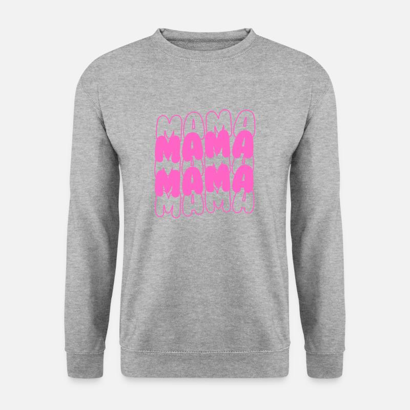 Mama Mama - Unisex Pullover - Weißgrau meliert
