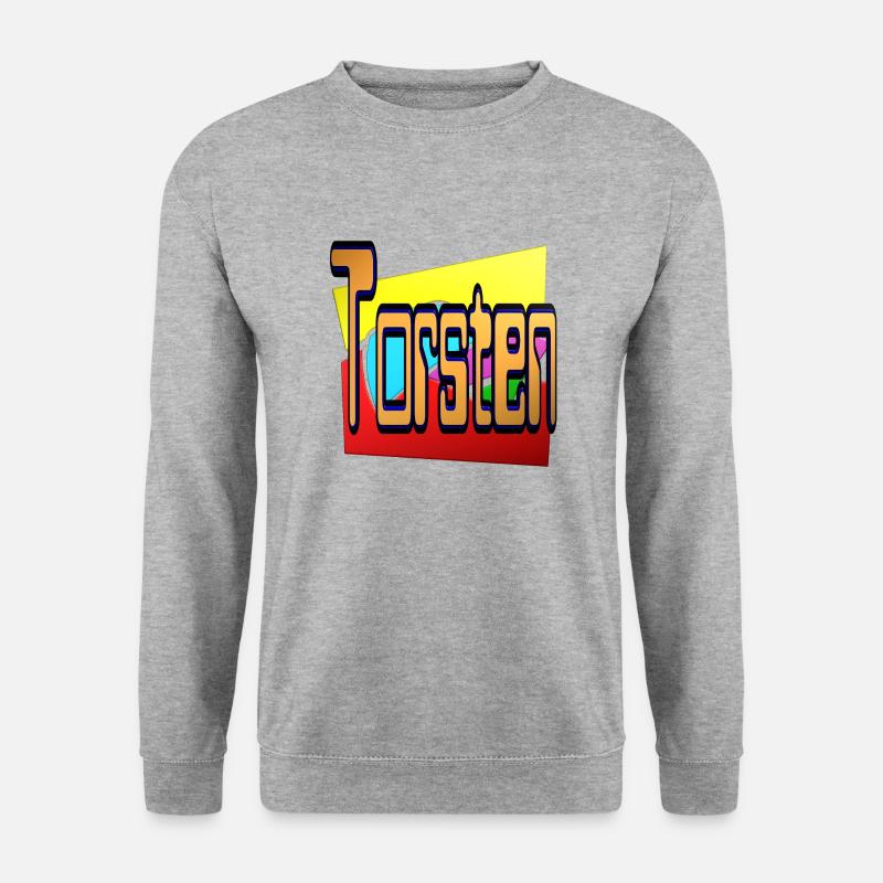 torsten2 - Unisex Pullover - Weißgrau meliert