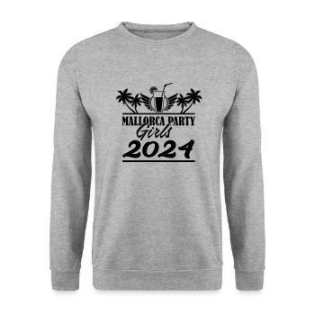 Majorque Party Girls 2024 - Sweat-shirt Unisexe - gris chiné - Devant - Alina (178cm) & Michal (187cm)