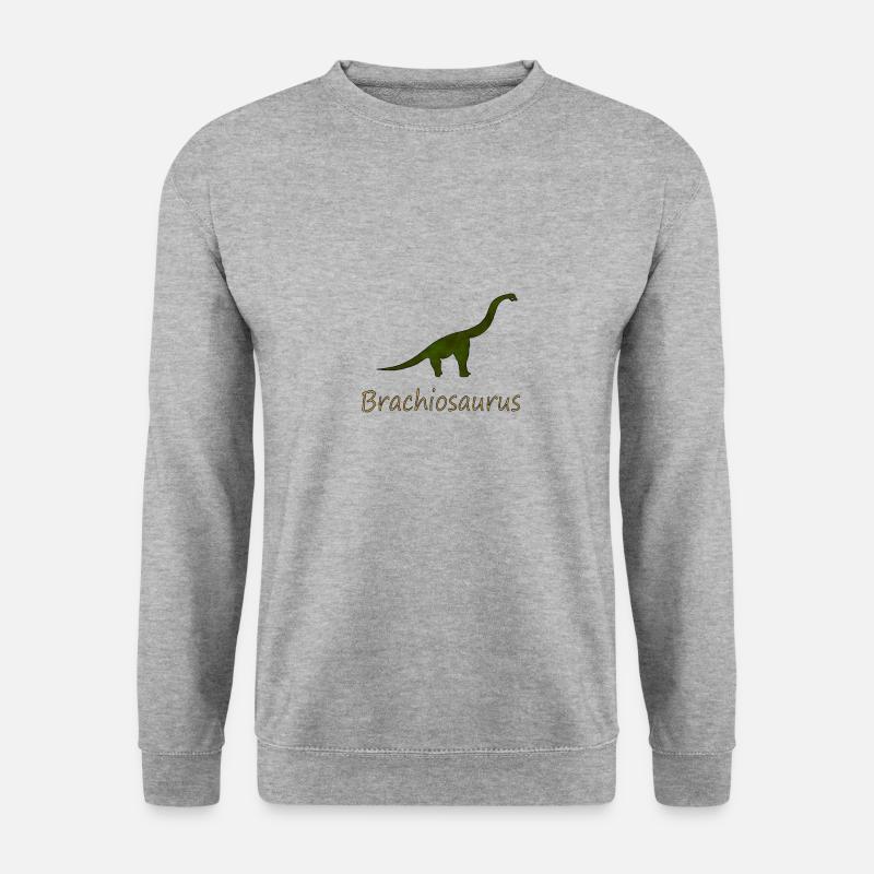 Brachiosaurus - Unisex Pullover - Weißgrau meliert