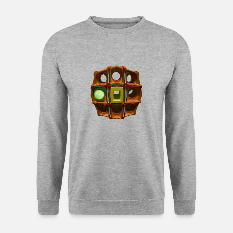 ROULETTE - Unisex Pullover - Weißgrau meliert