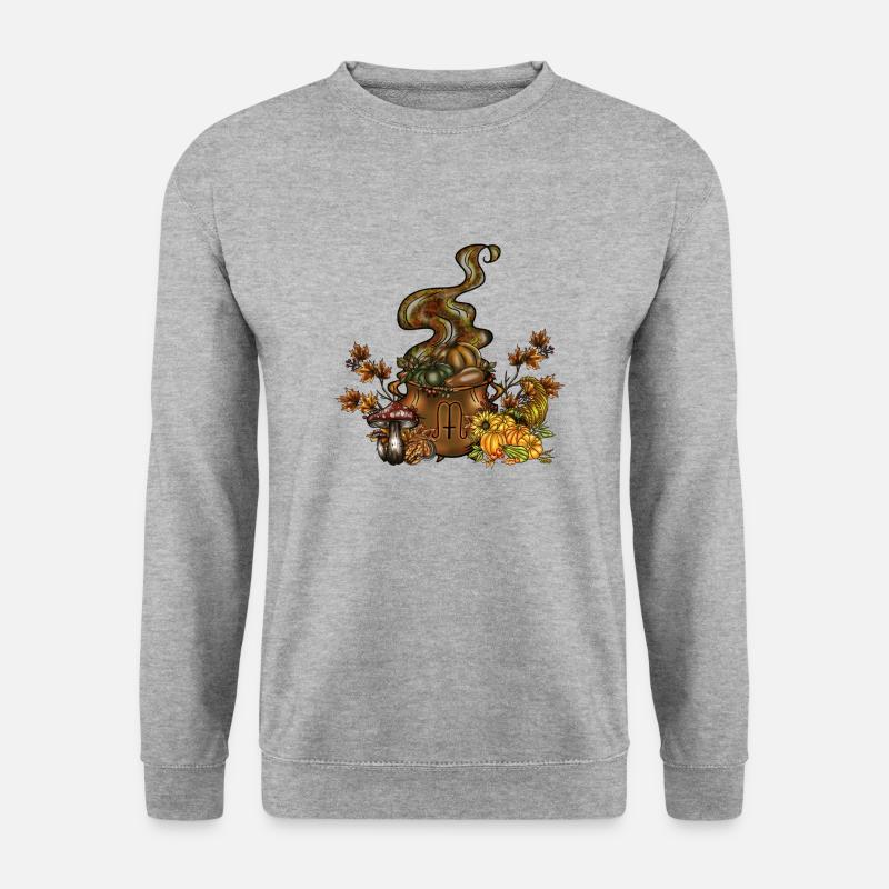 Mabon Hexenkessel - Unisex Pullover - Weißgrau meliert