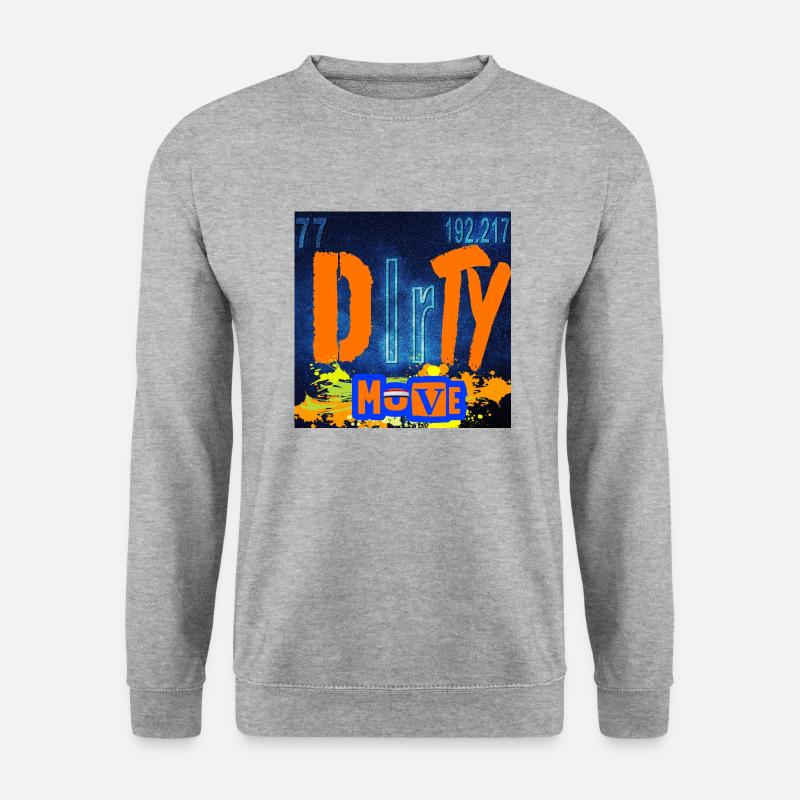 SCHMUTZIGE MOVE-CHEMIE - Unisex Pullover - Weißgrau meliert