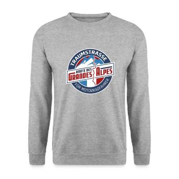 Dream road RdGA for motorcyclists - Unisex Sweatshirt - salt & pepper - Front - Alina (178cm) & Michal (187cm)