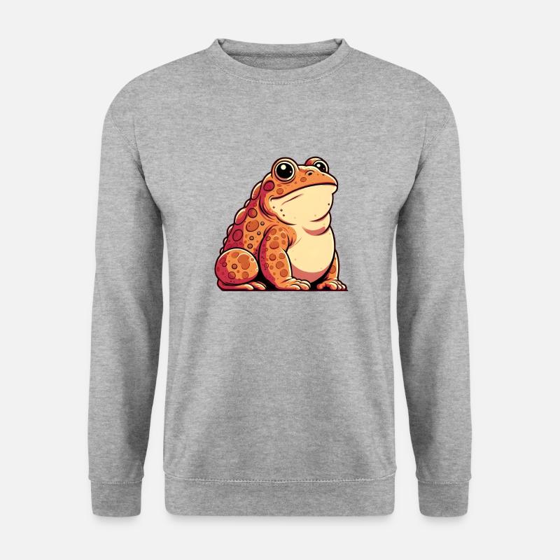 frog - Unisex Pullover - Weißgrau meliert