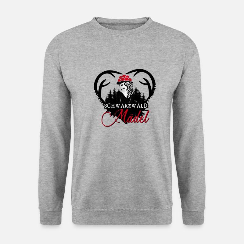 Schwarzwald Mädel - Unisex Pullover - Weißgrau meliert