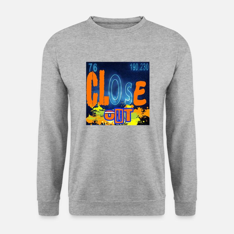 CHEMIE SCHLIESSEN - Unisex Pullover - Weißgrau meliert