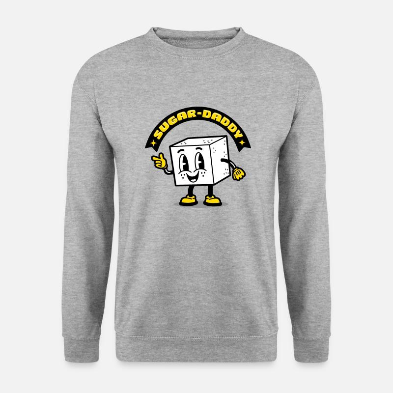 Sugardaddy - Unisex Pullover - Weißgrau meliert