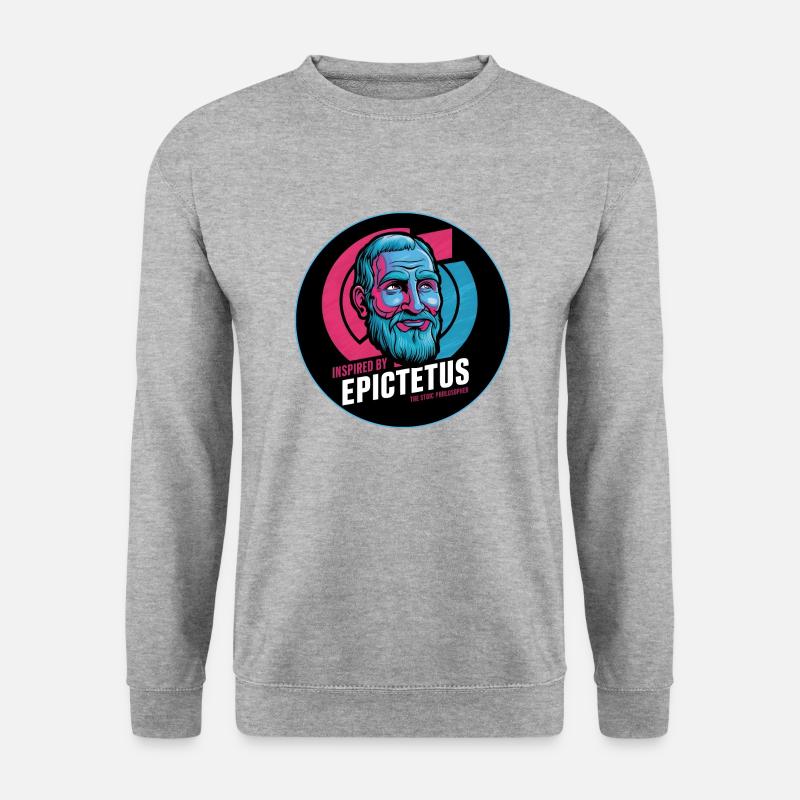 Epictetus Stoic Philosopher Stoicism Epictetus - Unisex Sweatshirt - salt & pepper
