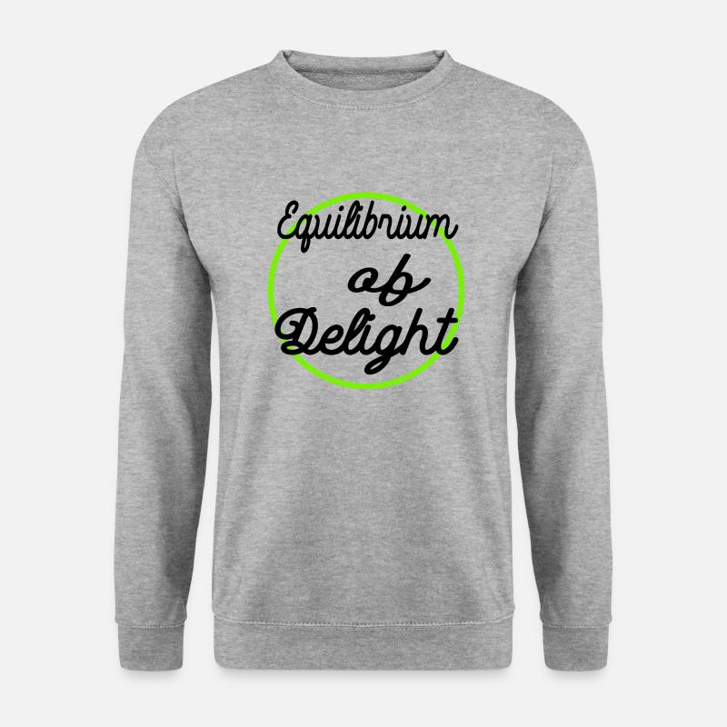 present idea achieving equilibrium jokes - Unisex Sweatshirt - salt & pepper