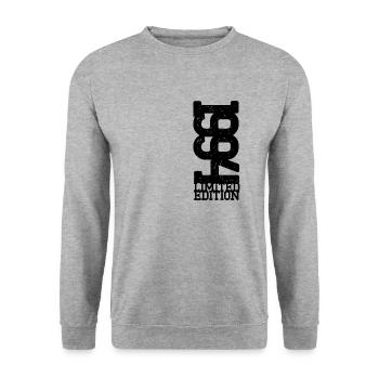 Millésime 1994 - Sweat-shirt Unisexe - gris chiné - Devant - Alina (178cm) & Michal (187cm)