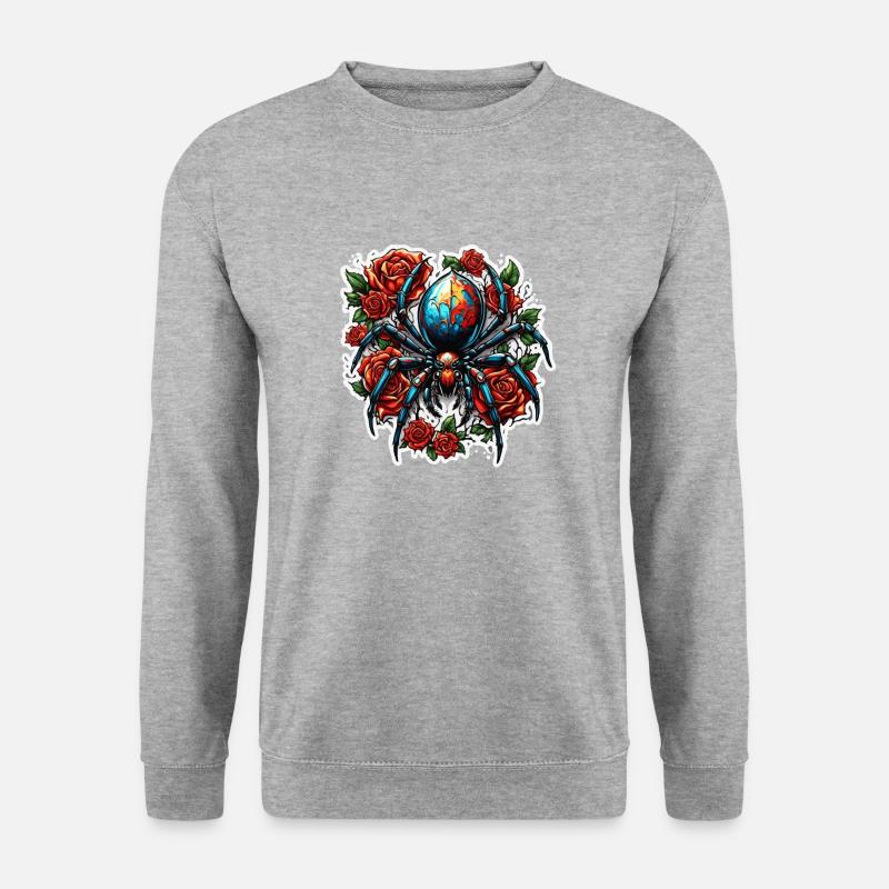 Spider / Web / Pet / Reptile / Eight-legged - Unisex Sweatshirt - salt & pepper