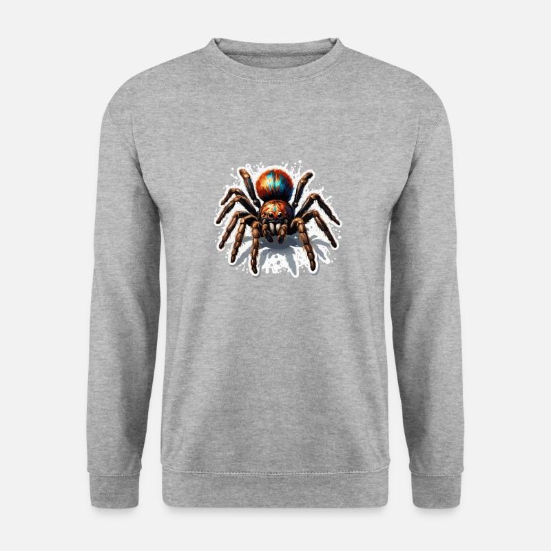Spider / Web / Pet / Reptile / Eight-legged - Unisex Sweatshirt - salt & pepper