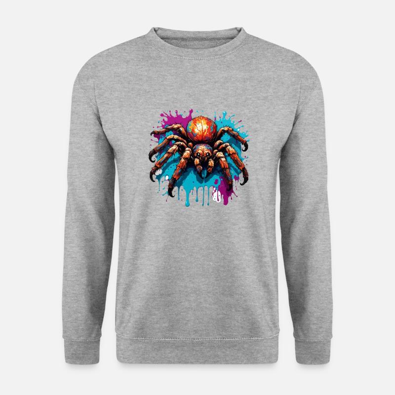 Spider / Web / Pet / Reptile / Eight-legged - Unisex Sweatshirt - salt & pepper