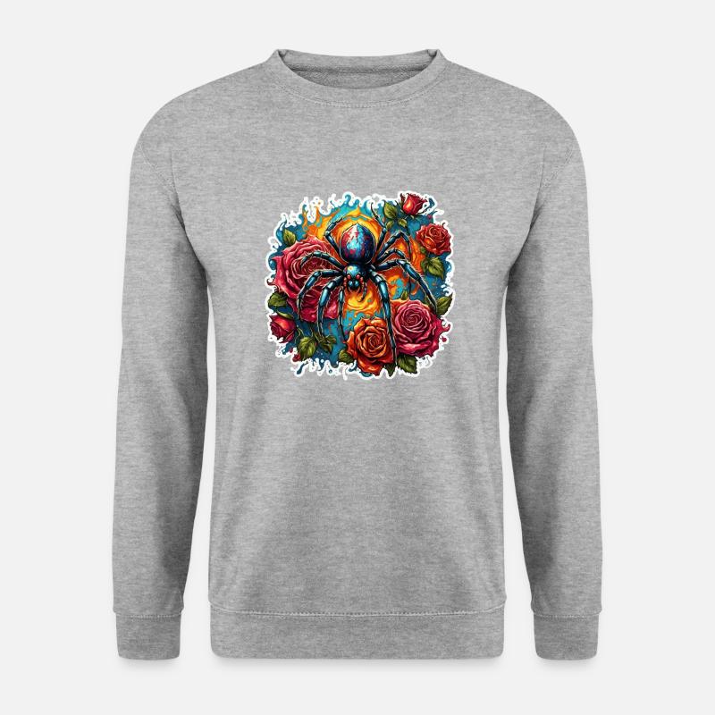 Spider / Web / Pet / Reptile / Eight-legged - Unisex Sweatshirt - salt & pepper